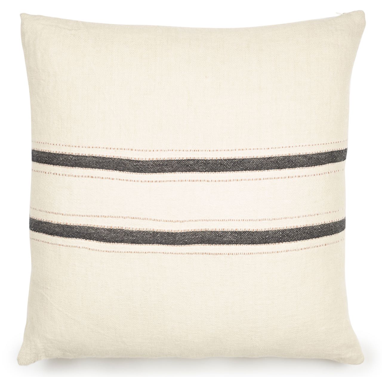 Libeco Kissenbezug Patagonia multi stripe natur/schwarz/braun Libeco Kissenbezug Patagonia multi stripe natur/schwarz/braun