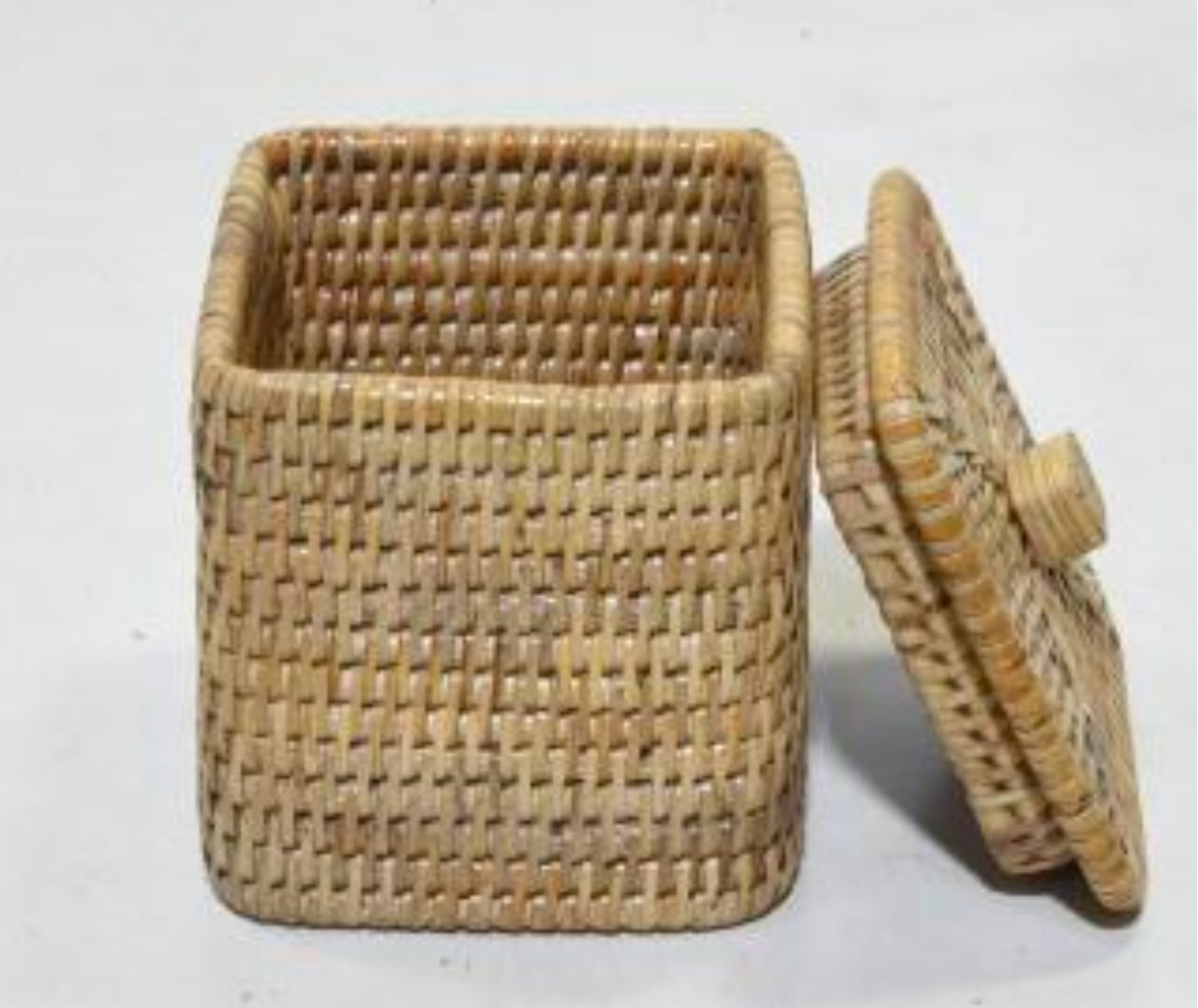 Box mit Deckel Togo natur