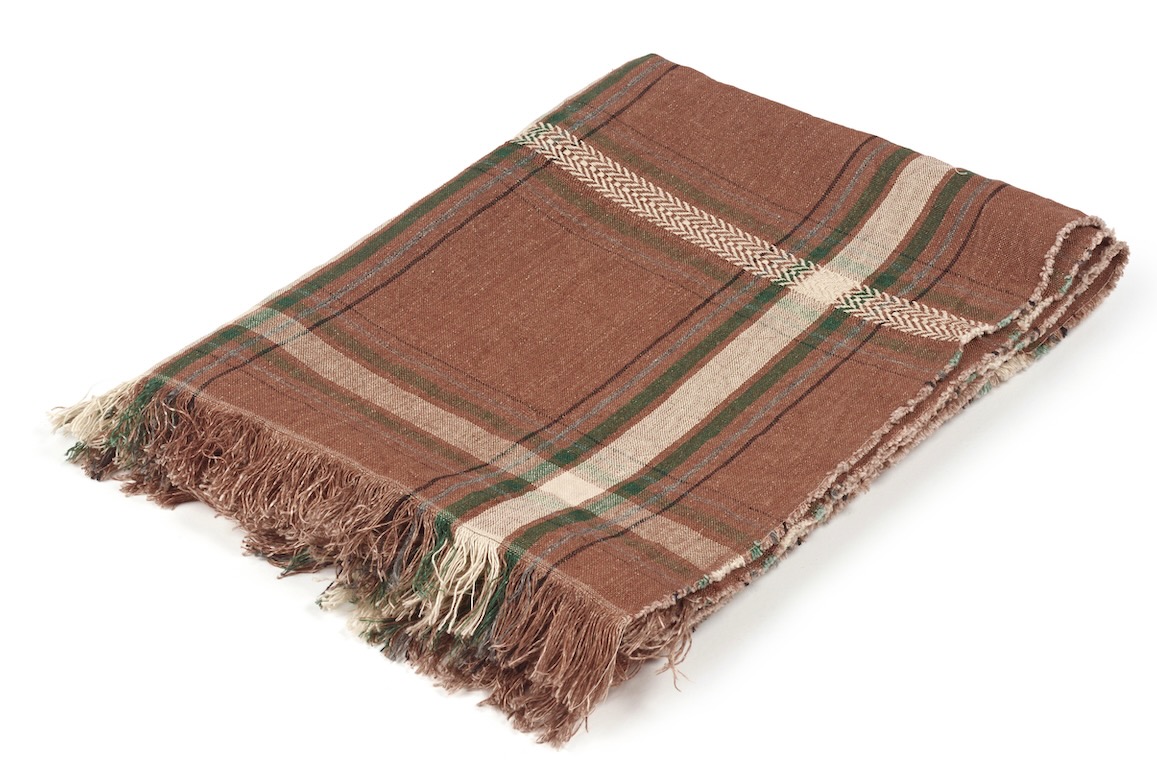 Libeco Plaid Rowan rotbraun/grün/grau/schwarz/offwhite