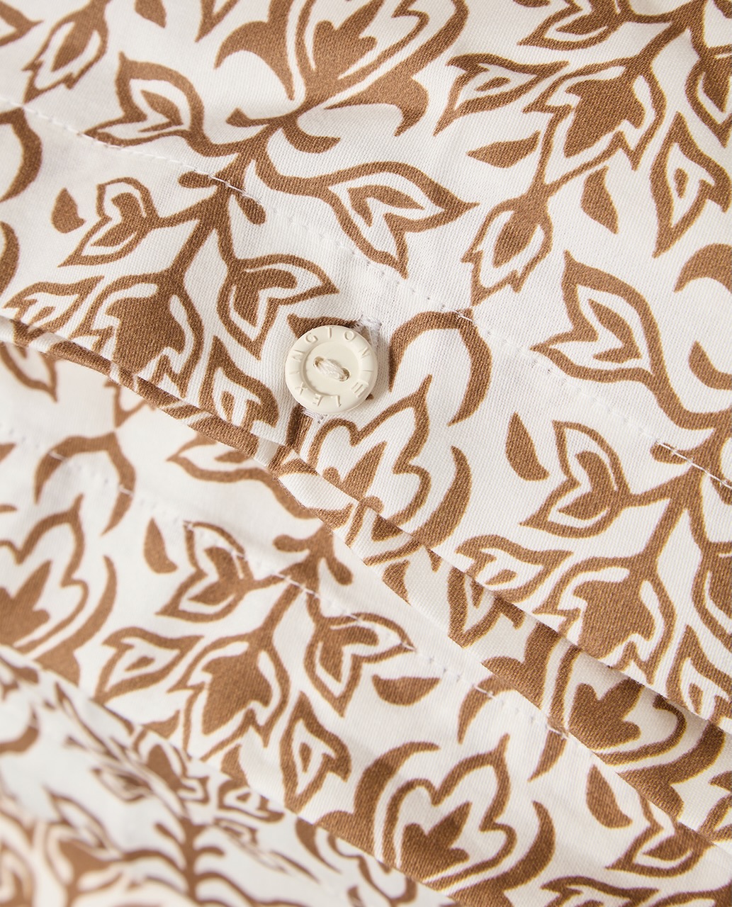Lexington Bettwäsche-Set Satin Ornament caramel/weiß