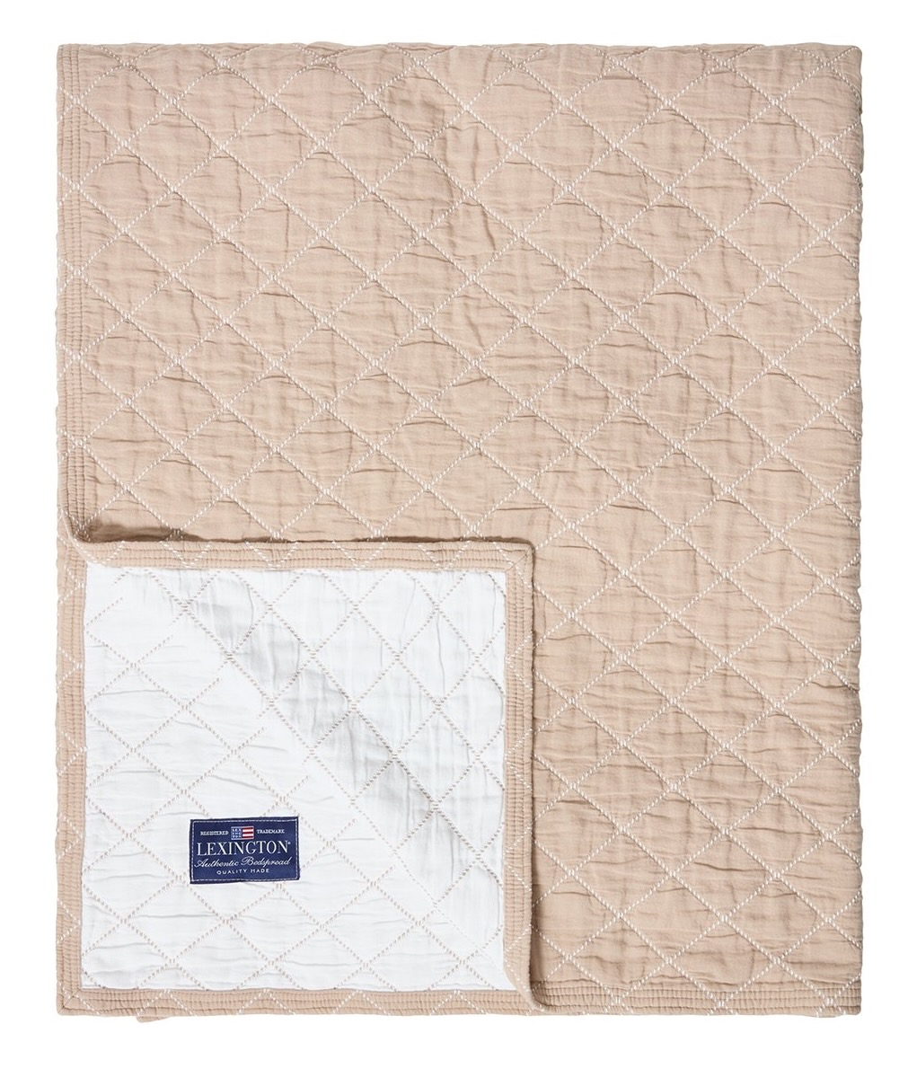 Lexington Tagesdecke Quilt Karo beige/weiß Lexington Tagesdecke Quilt Karo beige/weiß