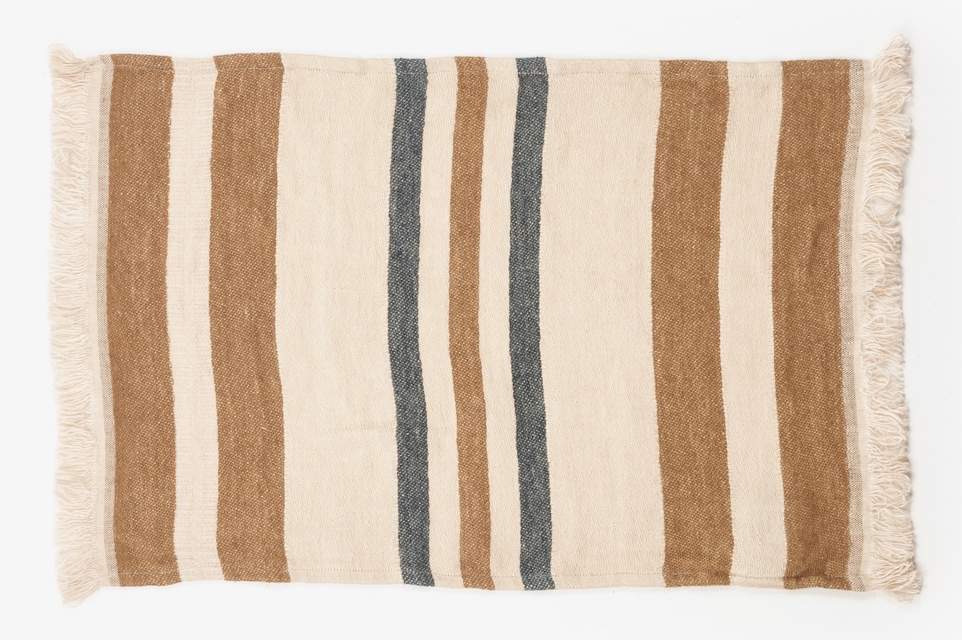 Libeco Tischset Dakota Stripe natur/braun/blau