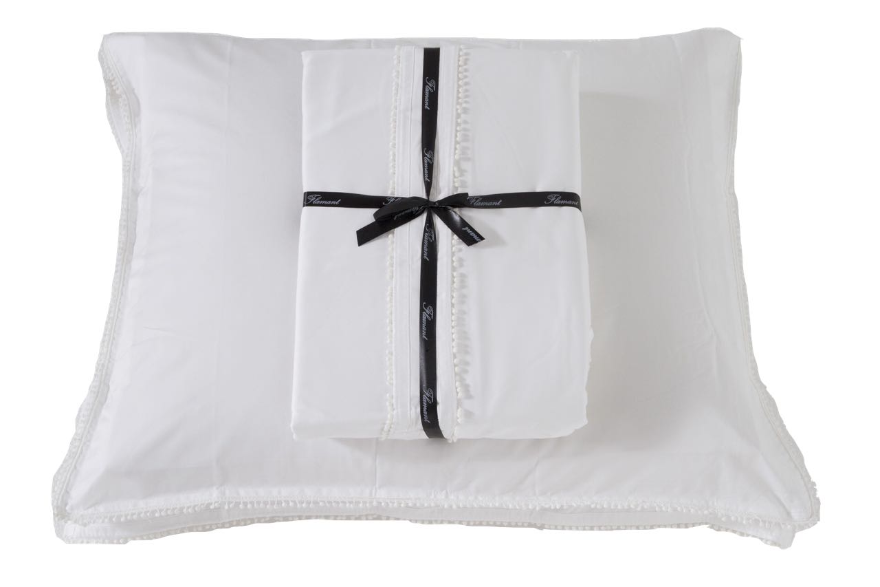 Flamant Bettwäsche-Set Belissimo weiß 155x220+80x80 cm