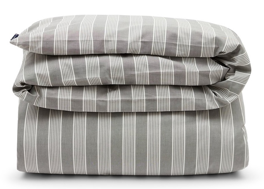 Lexington Bettwäsche Pin Point Oxford Streifen grau/weiß 155x220/80x80 cm Lexington Bettwäsche Pin Point Oxford Streifen grau/weiß 155x220/80x80 cm