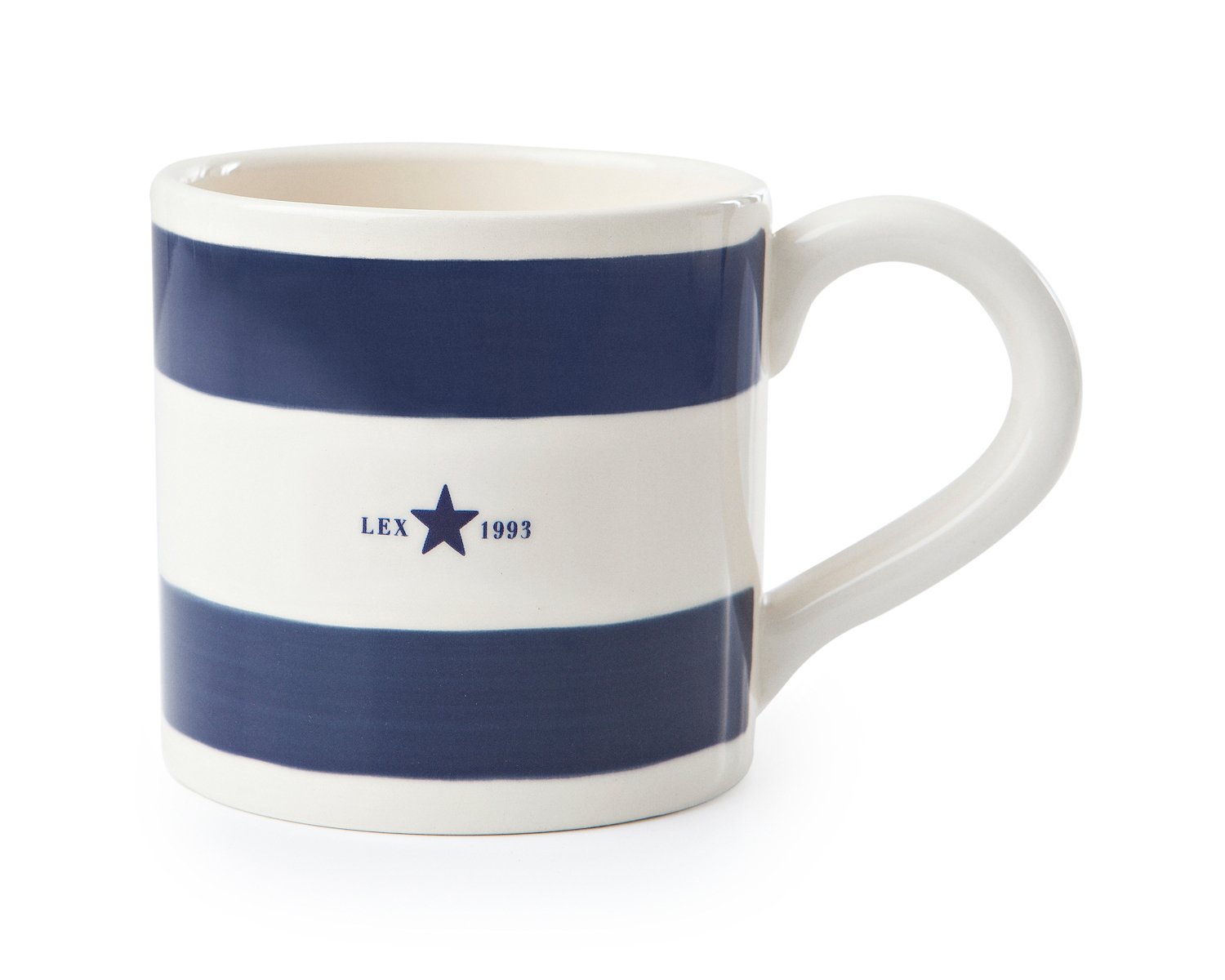 Lexington Becher Details weiß/blau