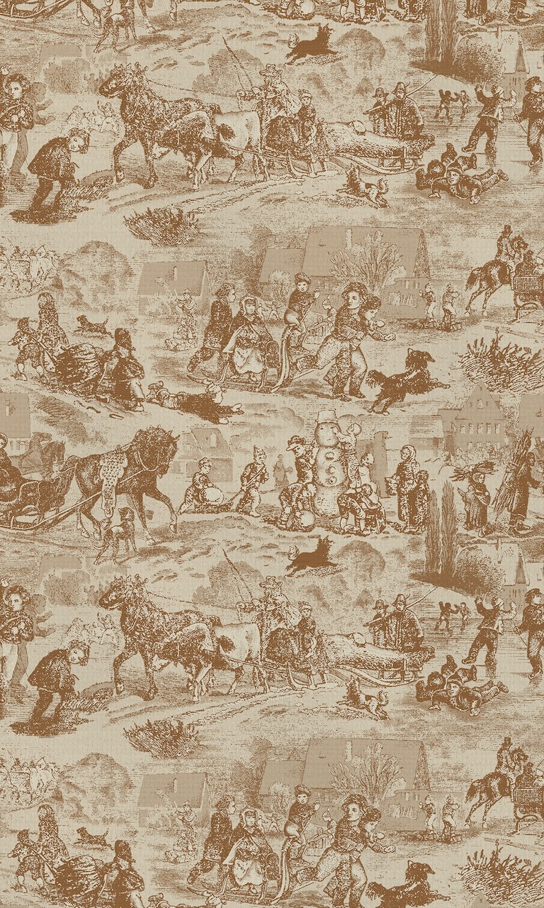 Leitner Leinen Tischdecke Toile-des-Alpes caramel 150x250 cm