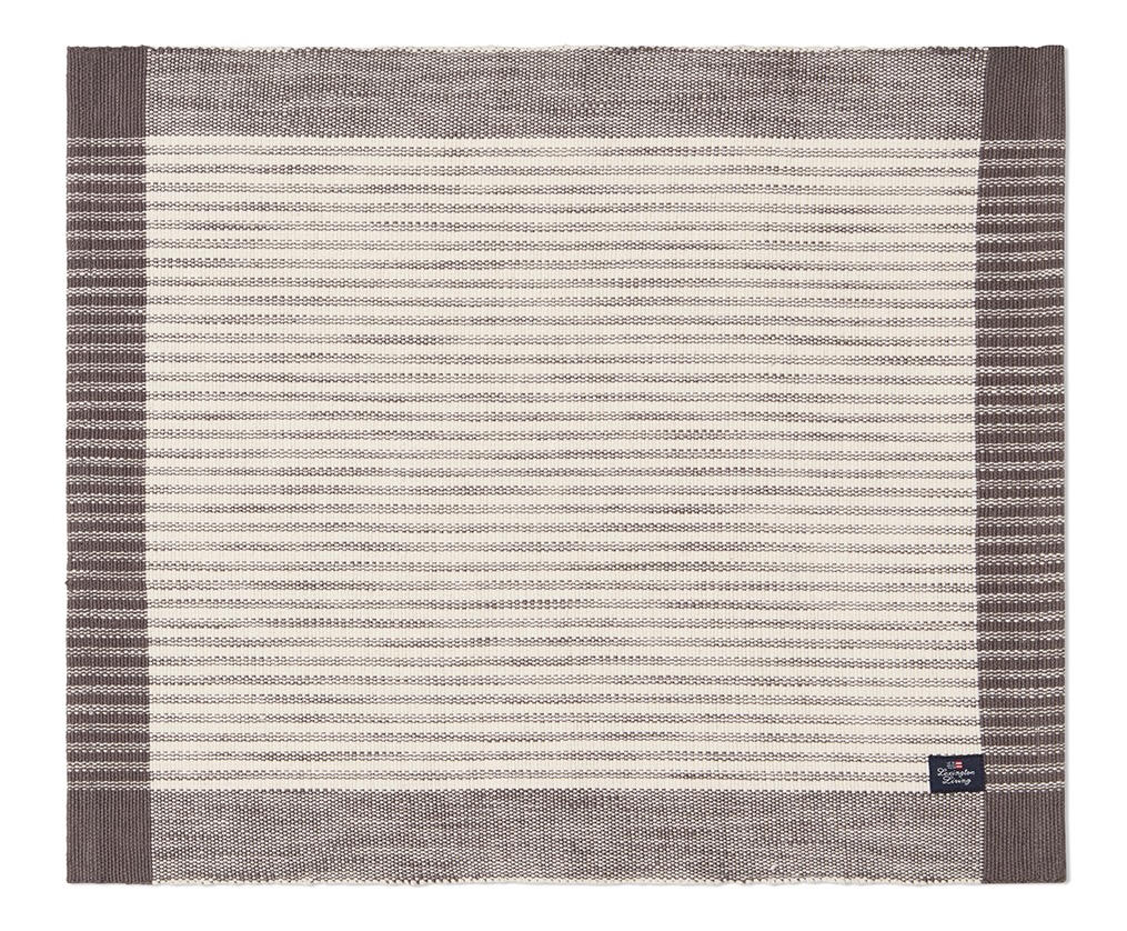 Lexington Tischset Streifen grau/offwhite