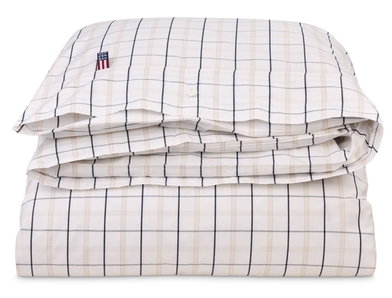 Lexington Bettwäsche Popeline Karo weiß/beige/navy Lexington Bettwäsche Popeline Karo weiß/beige/navy