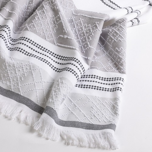 Evelyn Kahle Plaid Tuscany grau/weiß
