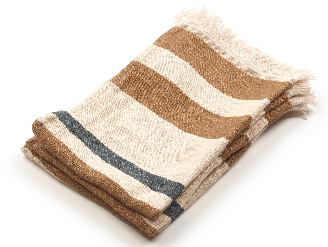 Libeco Tischset Dakota Stripe natur/braun/blau