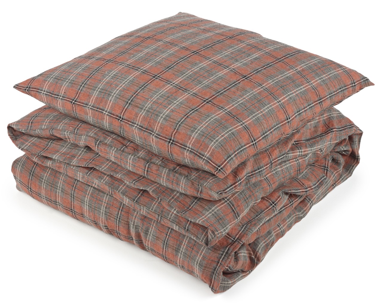 Libeco Bettwäsche Jude rotbraun/anthrazit/natur/schwarz Libeco Bettwäsche Jude rotbraun/anthrazit/natur/schwarz