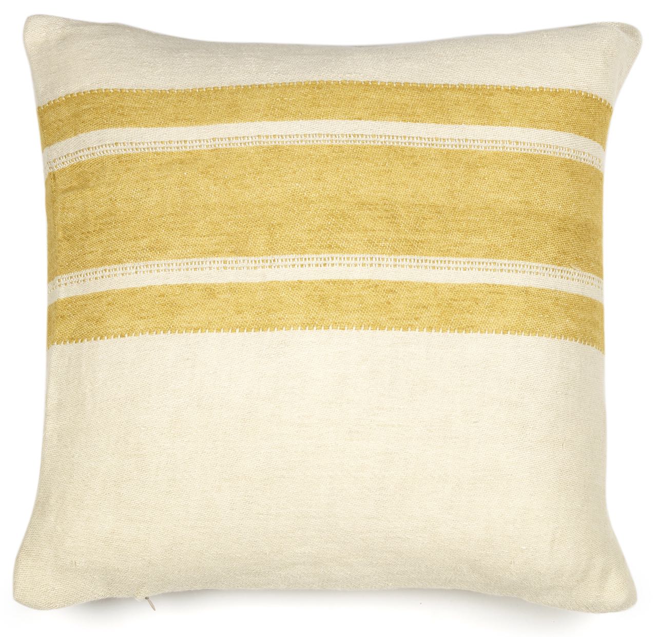 Libeco Kissenbezug Mustard Stripe gelb/wollweiß Libeco Kissenbezug Mustard Stripe gelb/wollweiß