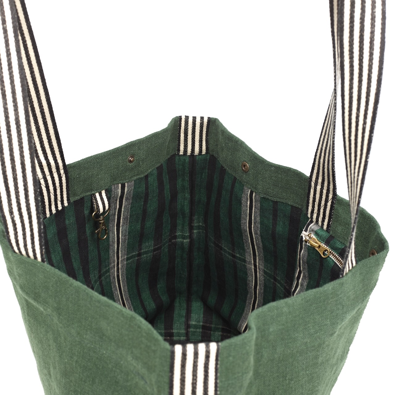 Libeco Schutertasche Billie grün/schwarz/offwhite Libeco Schutertasche Billie grün/schwarz/offwhite