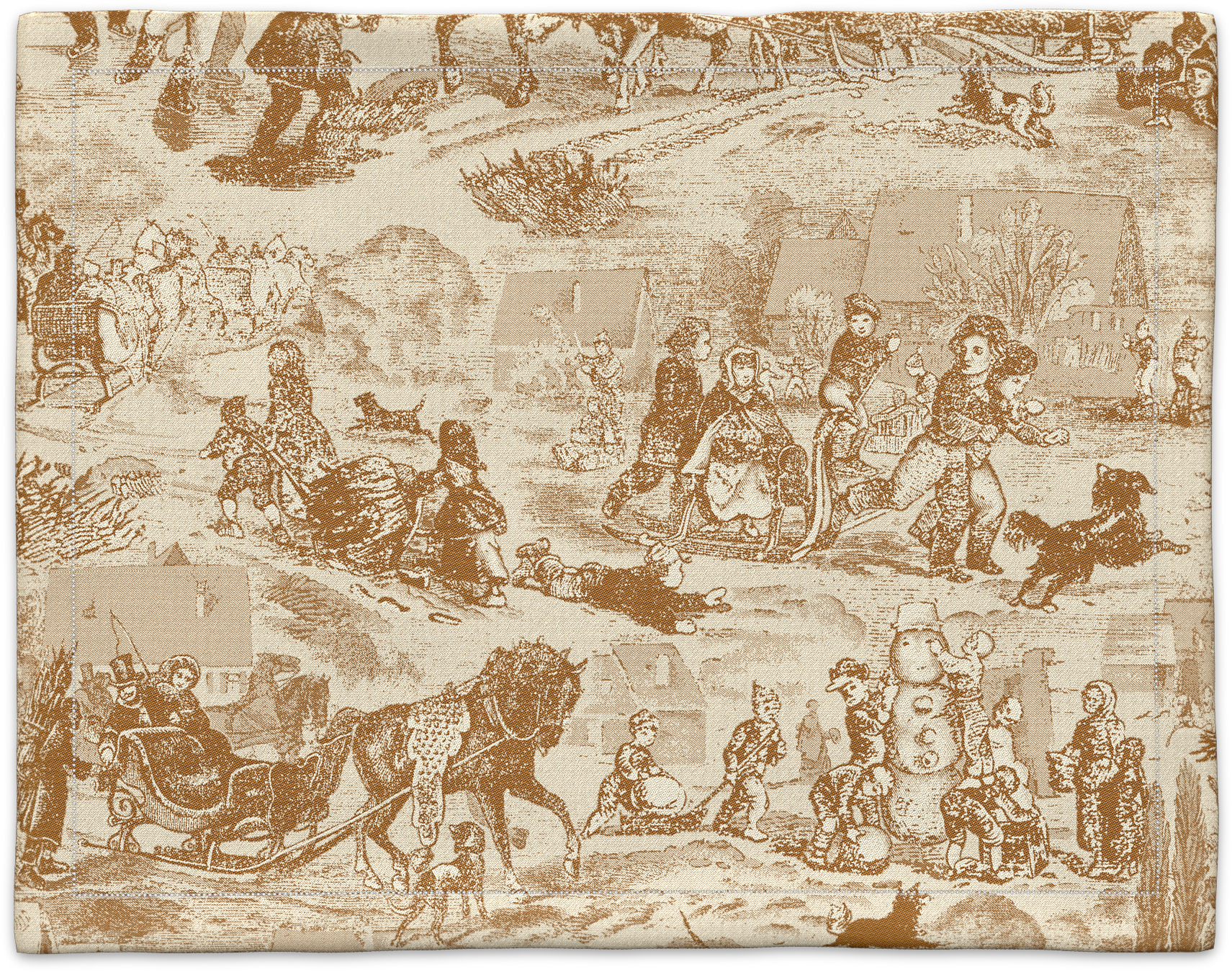 Leitner Leinen Tischset Toile-des-Alpes caramel 38x50 cm