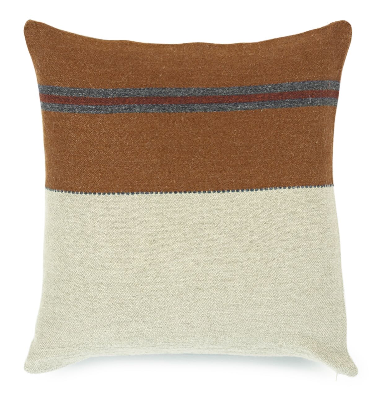 Libeco Kissenbezug Highland Leather natur/braun/smoke/lederbraun