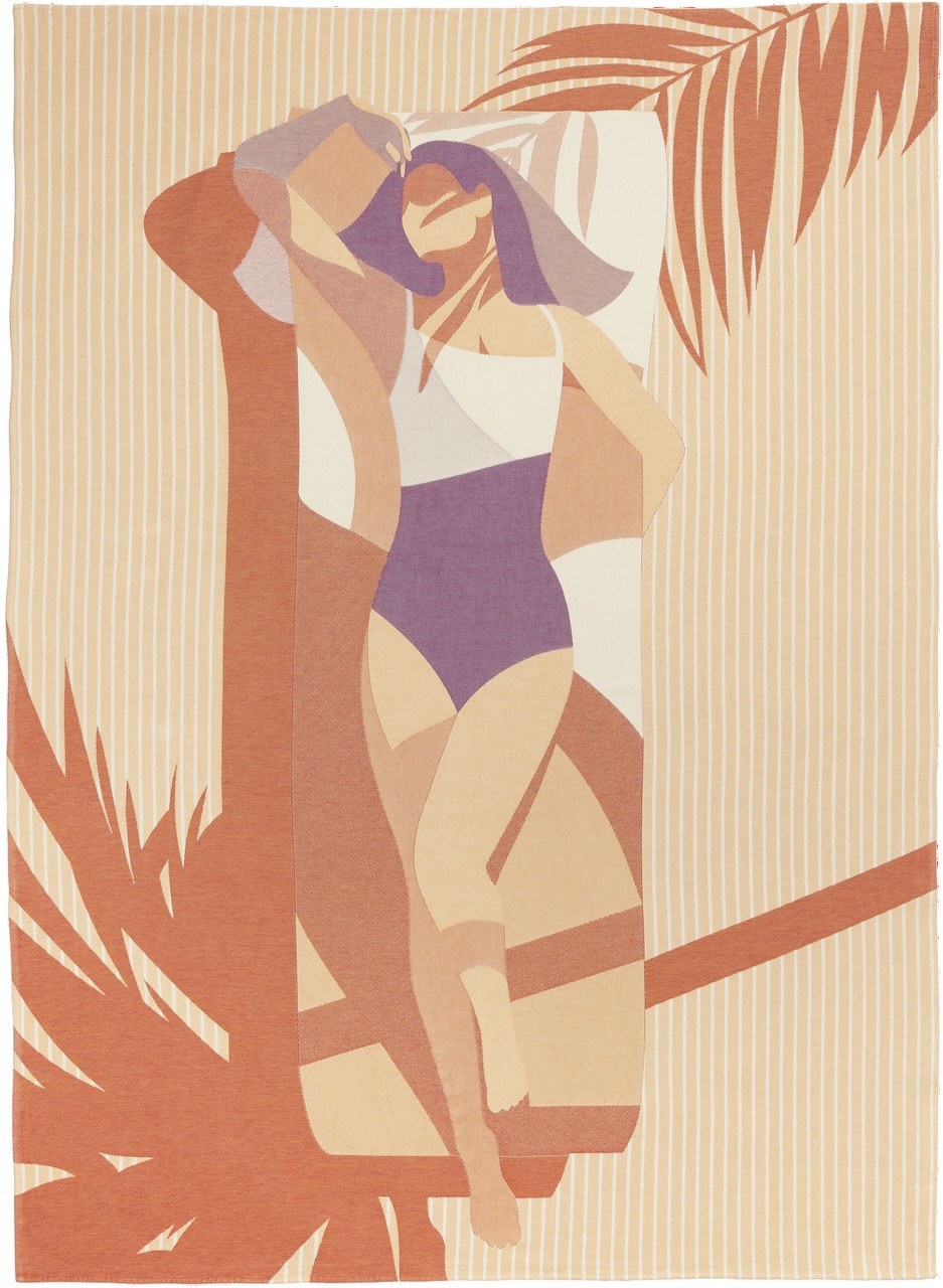 Leitner Leinen Strandtuch Sunbather