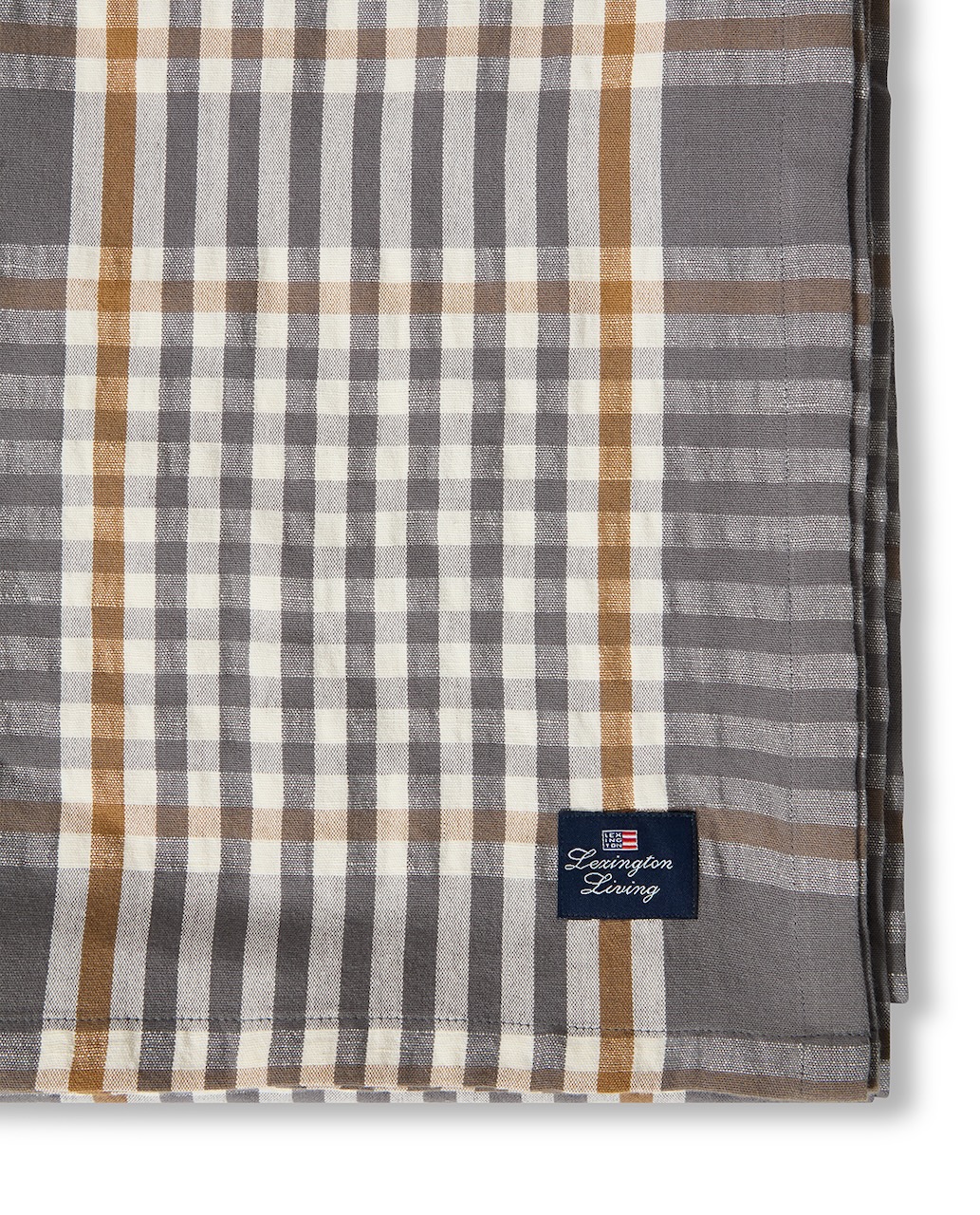 Lexington Tischdecke Karo grau/offwhite/caramel Lexington Tischdecke Karo grau/offwhite/caramel