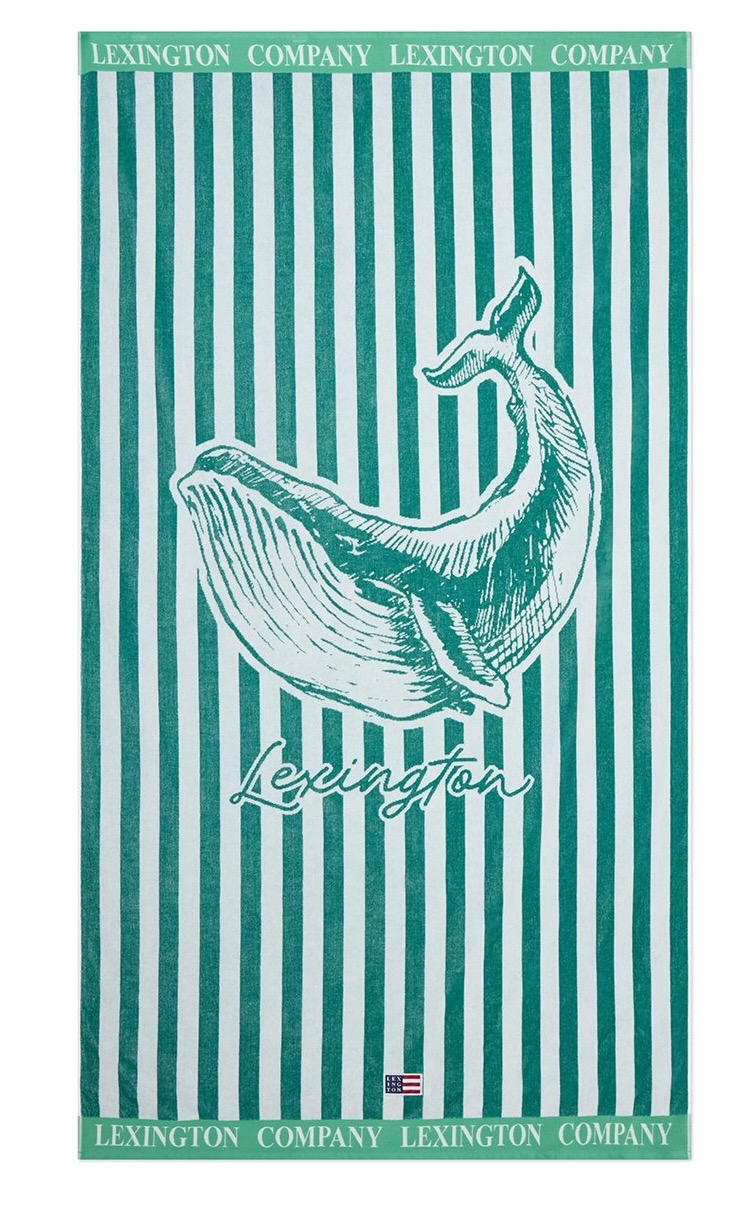 Lexington Strandtuch Wal grün/weiß Lexington Strandtuch Wal grün/weiß