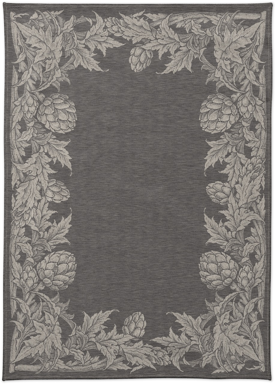 Leitner Leinen Geschirrtuch Kürbis anthrazit Leitner Leinen Geschirrtuch Kürbis anthrazit