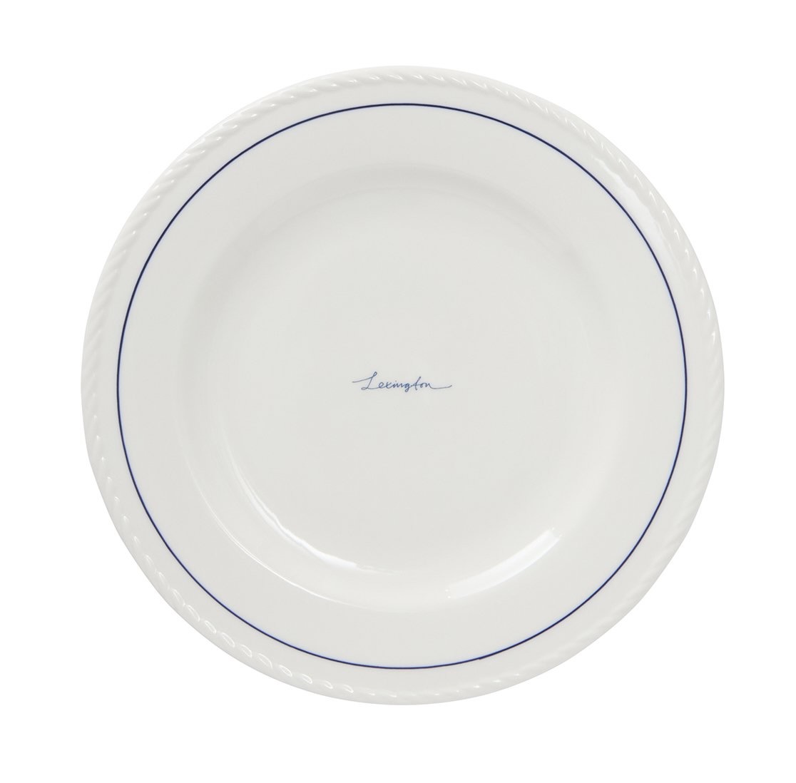 Lexington Dessertteller Details Porzellan weiß/blau 4er-Set Lexington Dessertteller Details Porzellan weiß/blau 4er-Set