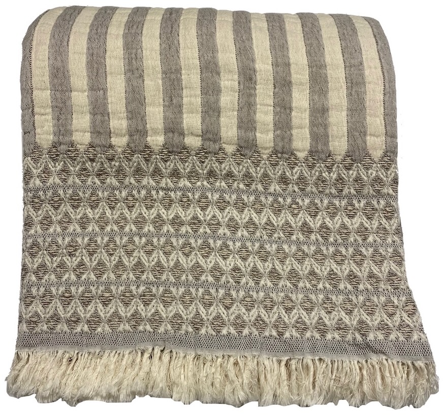 Evelyn Kahle Plaid Stripes grau/offwhite 130x170 cm