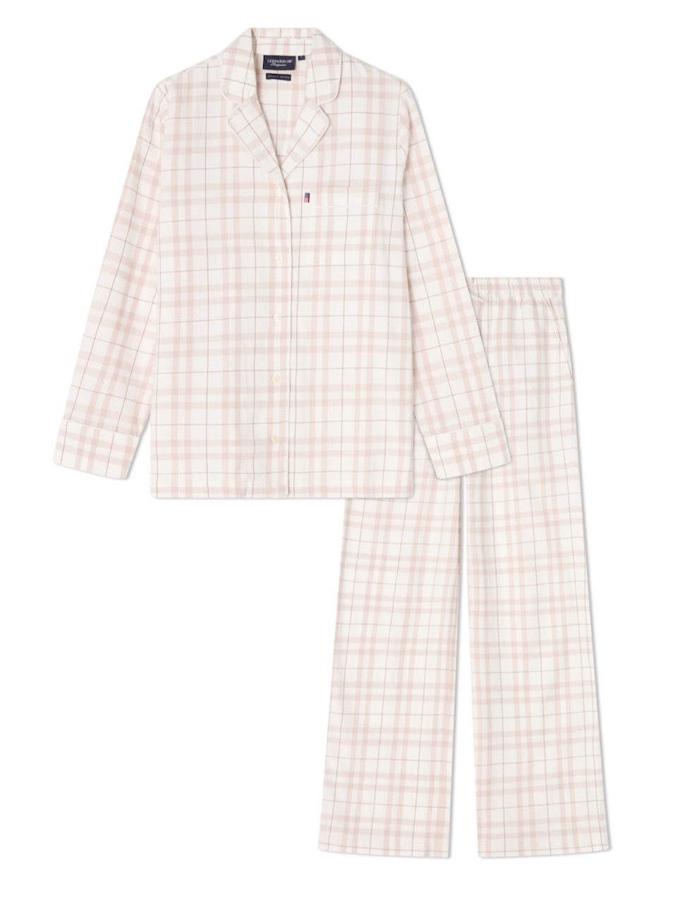 Lexington Pyjama Flanell Karo wollweiß/beige Lexington Pyjama Flanell Karo wollweiß/beige