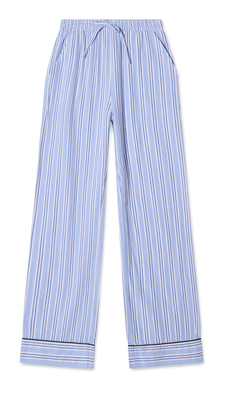 Lexington Pyjama Flanell Streifen hellblau/weiß Lexington Pyjama Flanell Streifen hellblau/weiß