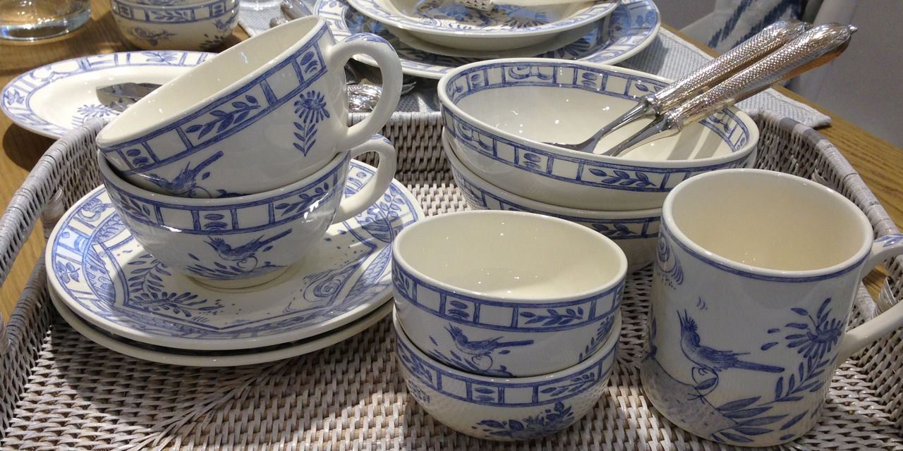 Gien Geschirr Oiseau Bleu Tablett Togo wei gro 640 Gien Geschirr Oiseau Bleu Tablett Togo wei gro 640