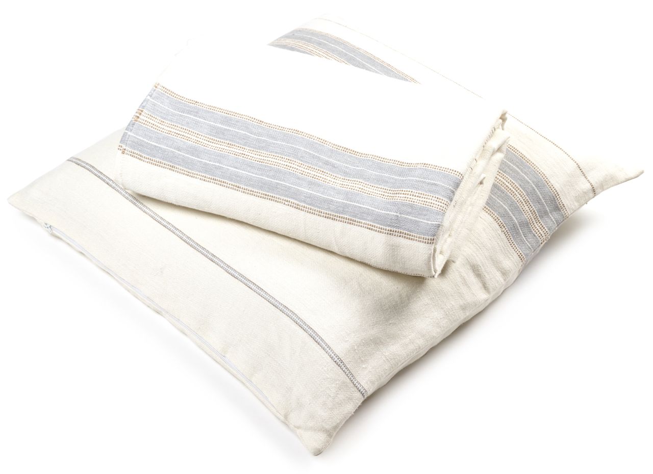 Libeco Plaid Propriano wollweiß/grau/beige Libeco Plaid Propriano wollweiß/grau/beige
