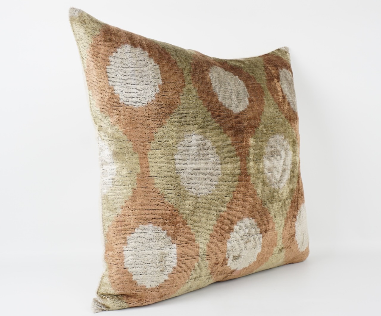 Kissenbezug Seide Ornamente braun/beige/taupe 50x50 cm Kissenbezug Seide Ornamente braun/beige/taupe 50x50 cm