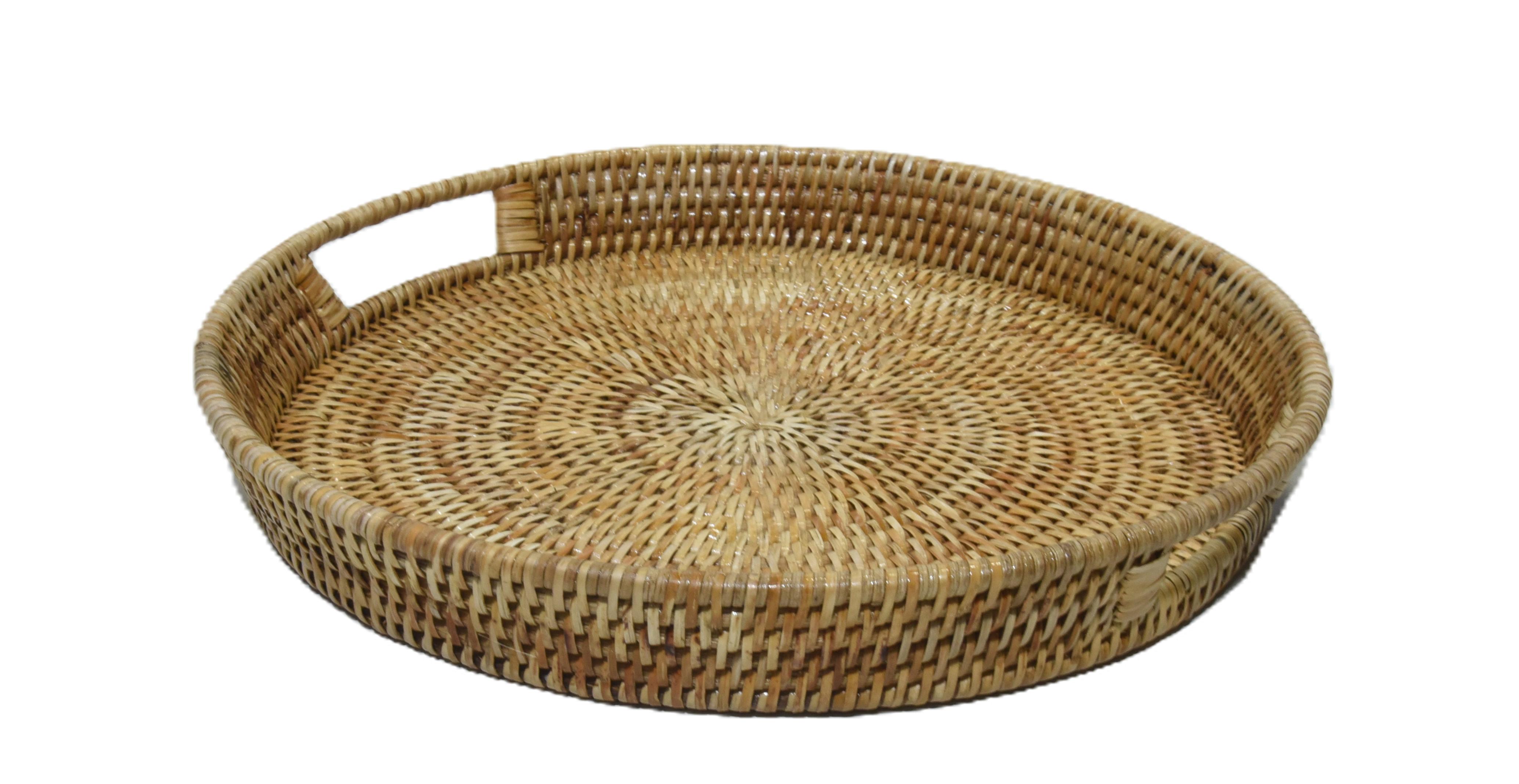 Tablett rund Lune Togo natur Tablett rund Lune Togo natur