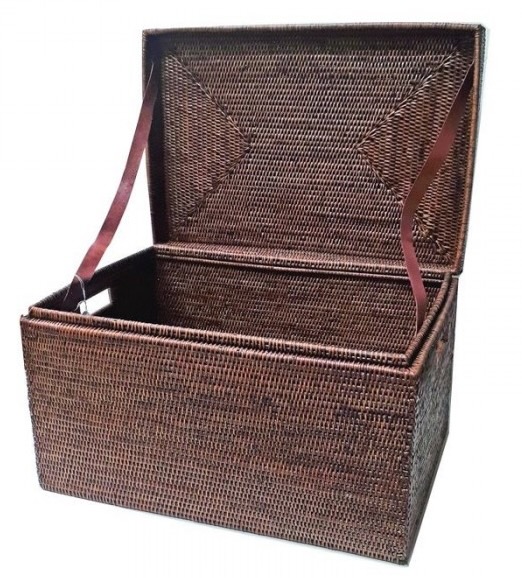 Korb coffre mit Deckel Togo braun Korb coffre mit Deckel Togo braun