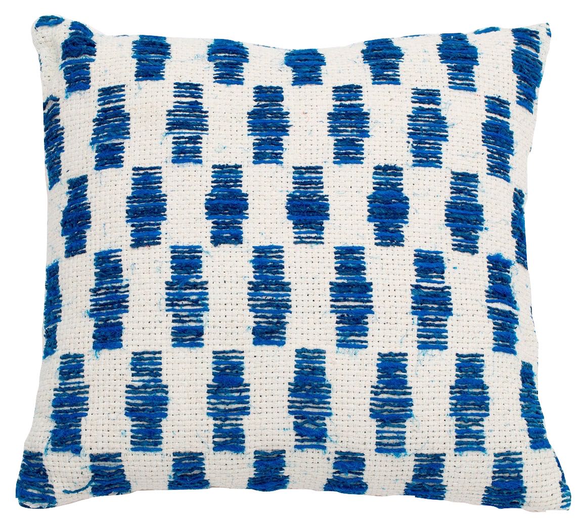 Flamant Kissen Jerro weiß/blau