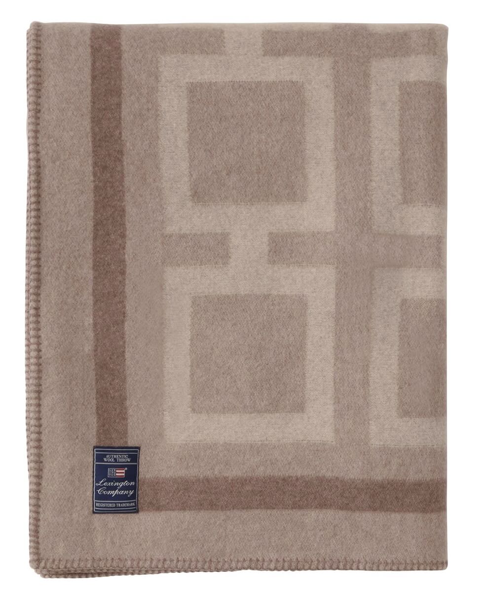 Lexington Decke Wool Grafik beige/braun Lexington Decke Wool Grafik beige/braun