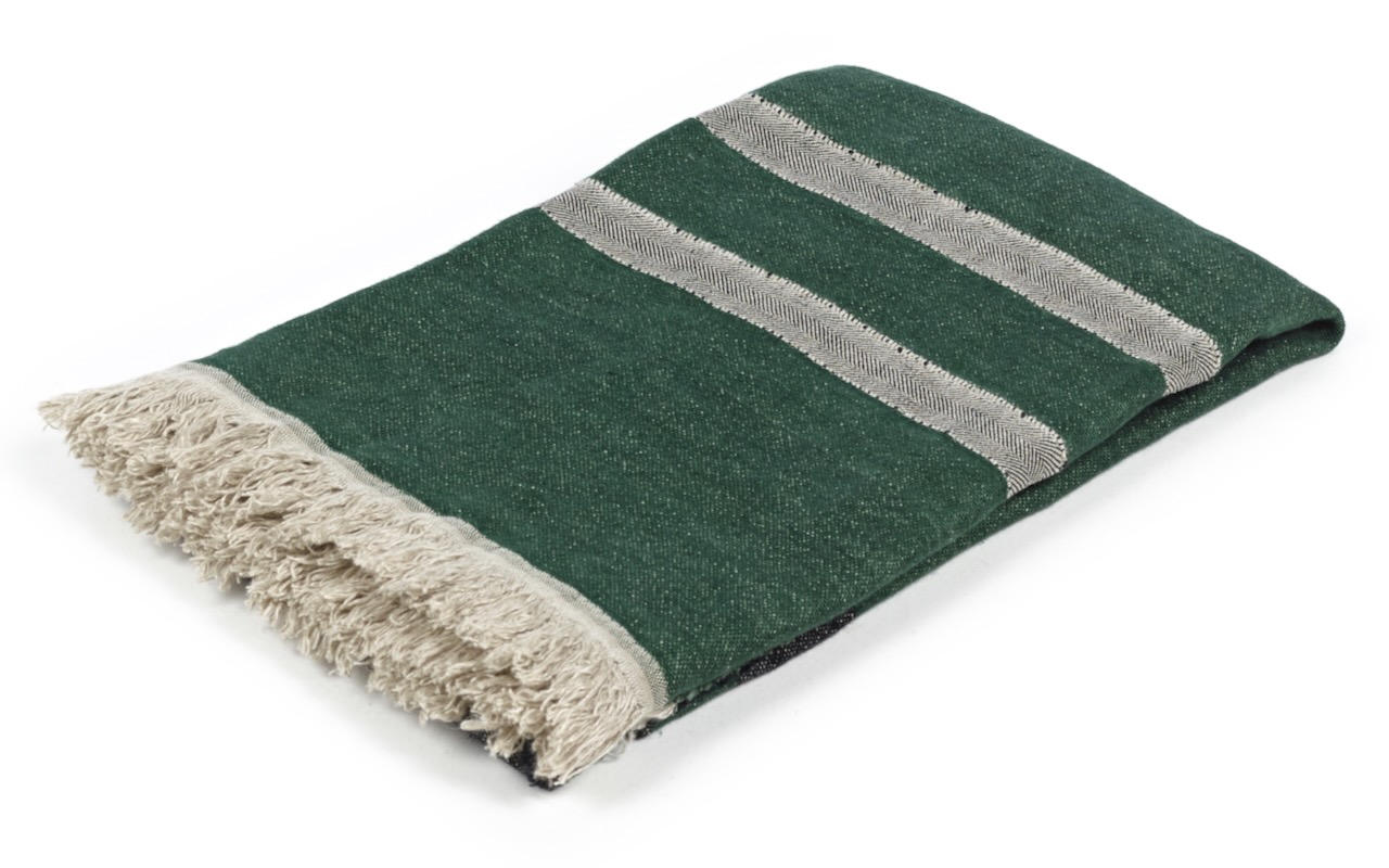 Libeco Leinenplaid Racing Green