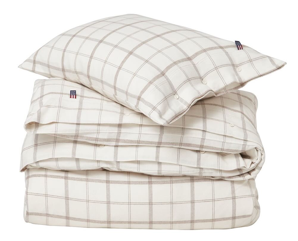 Lexington Bettwäsche-Set Flanell Karo weiß/braun Lexington Bettwäsche-Set Flanell Karo weiß/braun