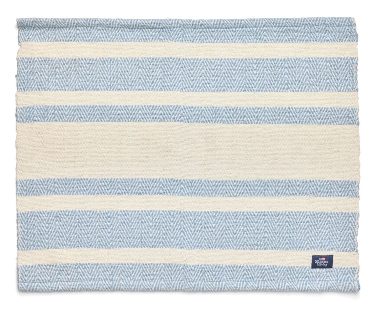 Lexington Tischset Fischgrät Streifen blau/offwhite Lexington Tischset Fischgrät Streifen blau/offwhite