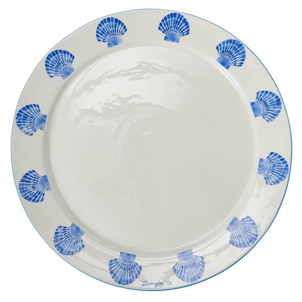 Lexington Platte Muschel weiß/blau
