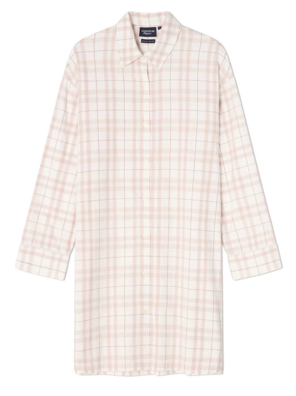 Lexington Nightshirt Flanell Karo wollweiß/beige