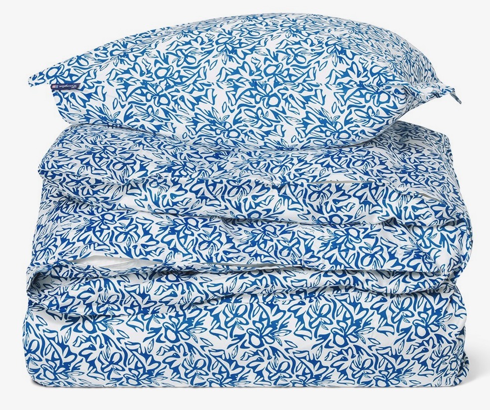 Lexington Bettwäsche-Set Satin Flower blau/weiß Lexington Bettwäsche-Set Satin Flower blau/weiß