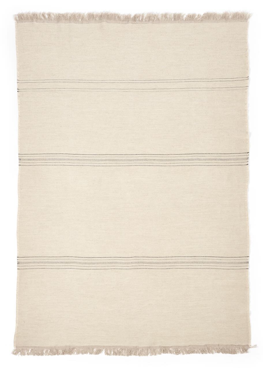 Libeco Plaid Marrakesh Stripe beige/schwarz 140x220 cm Libeco Plaid Marrakesh Stripe beige/schwarz 140x220 cm