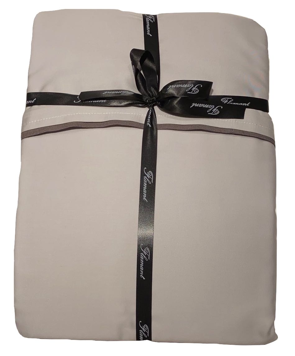 Flamant Bettwäsche-Set Suave silger/grau 155x220 + 80x80 cm