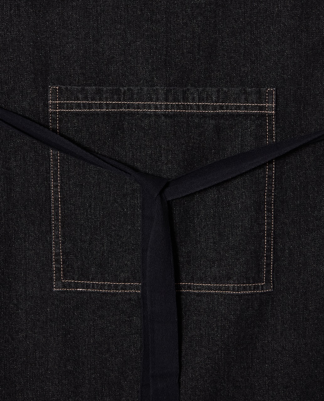 Lexington Schürze Denim anthrazit/weiß