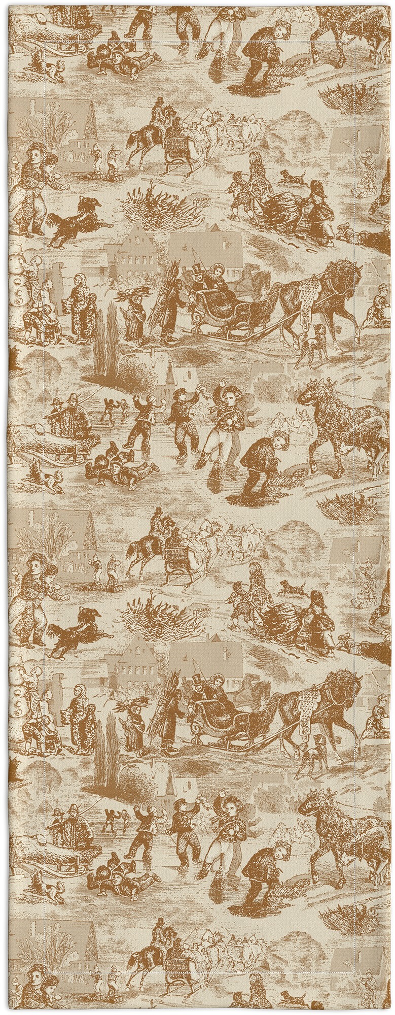 Leitner Leinen Tischläufer Toile-des-Alpes caramel 50x150 cm