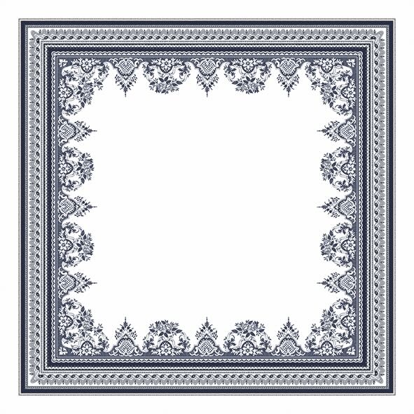 Gien Tischdecke Depareillees bleu