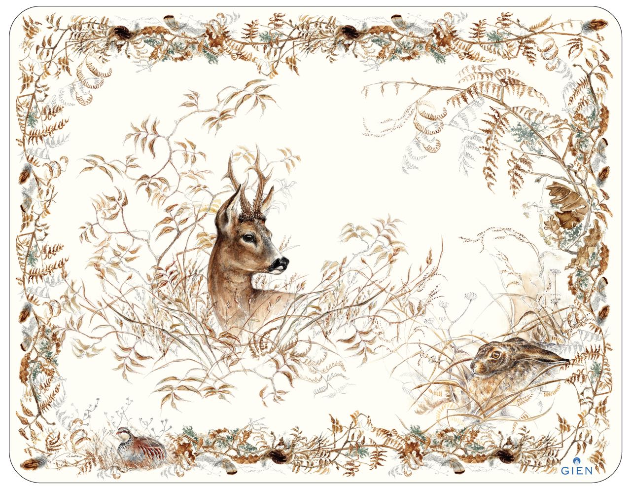 Gien Tablett Sologne groß Gien Tablett Sologne groß