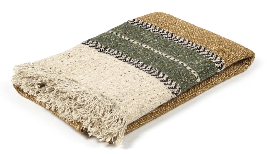 Libeco Plaid Montana camel/grün/beige Libeco Plaid Montana camel/grün/beige