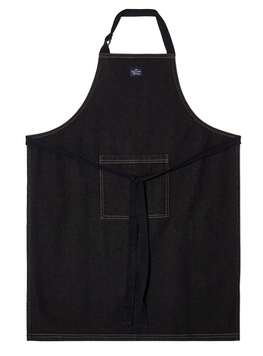 Lexington Schürze Denim anthrazit/weiß Lexington Schürze Denim anthrazit/weiß
