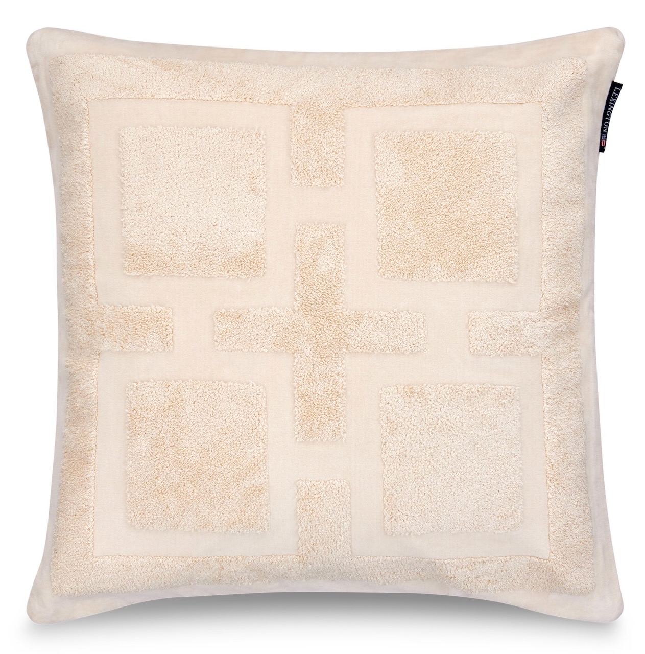 Lexington Kissenbezug Grafik beige/weiß