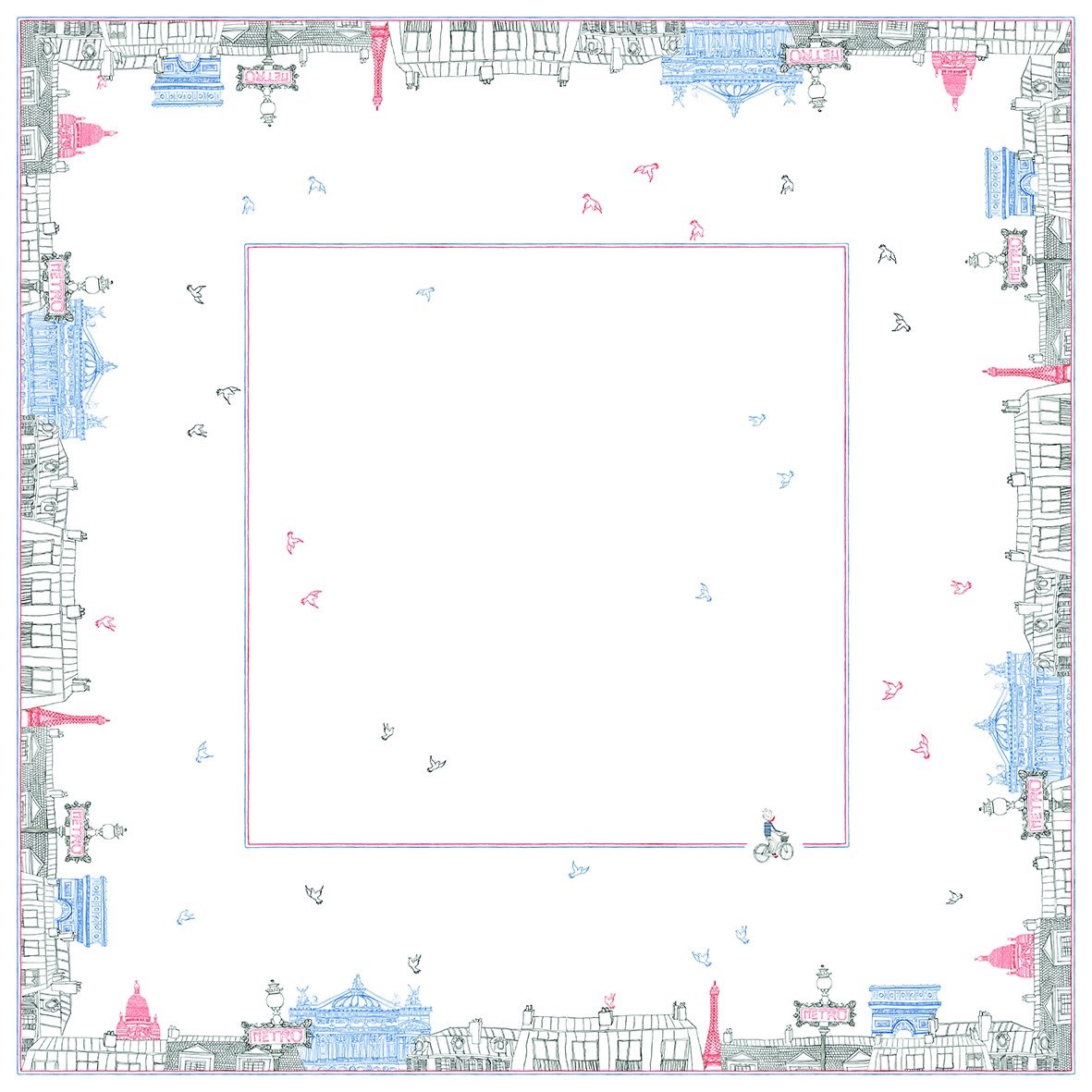 Gien Tischdecke Paris 170x170 cm